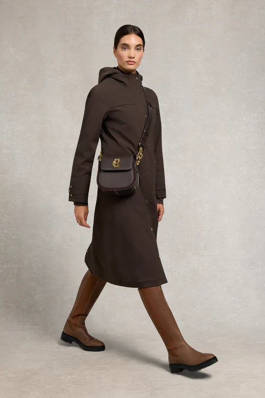 Holland Cooper Folgate Rain Coat Chocolate