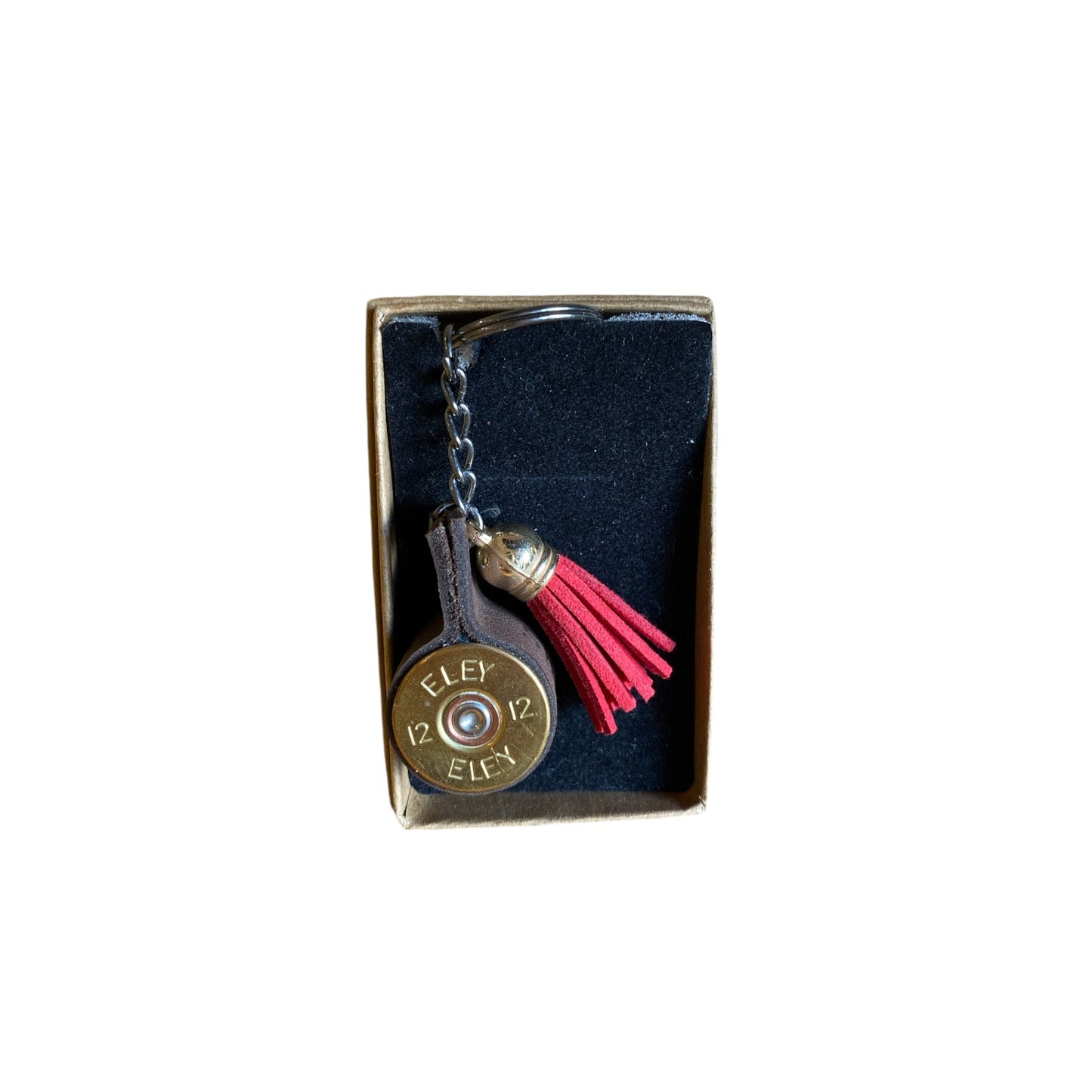 Spent Shells Cartridge Keyring With Tassel