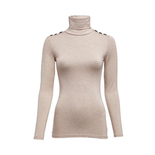 Holland Cooper Essential Roll Neck Oatmeal