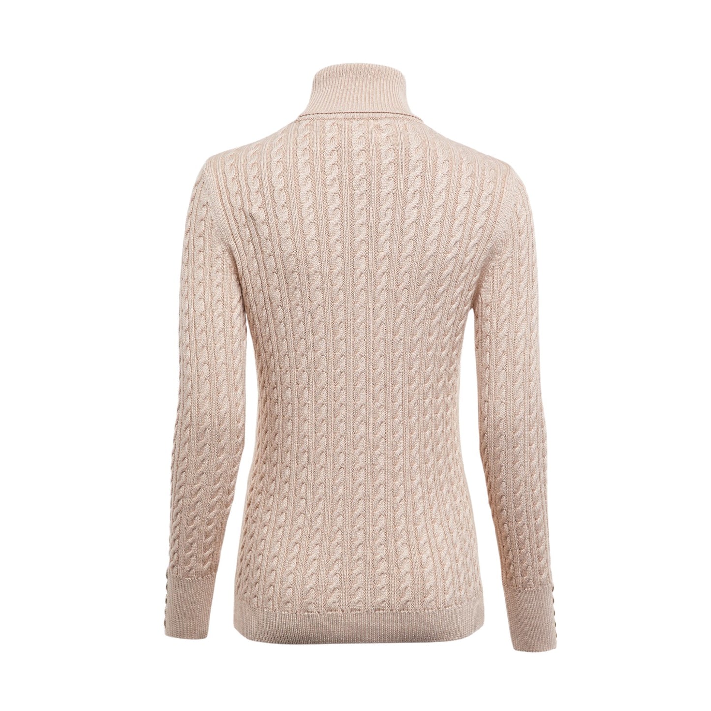 Holland Cooper Seattle Roll Neck Cable Knit Oatmeal