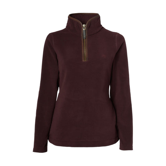 Holland Cooper Country Fleece Half Zip Mulberry