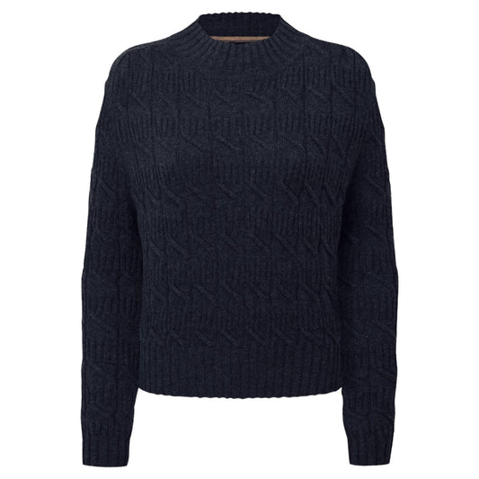 Schoffel Sandsend Cable Jumper Navy