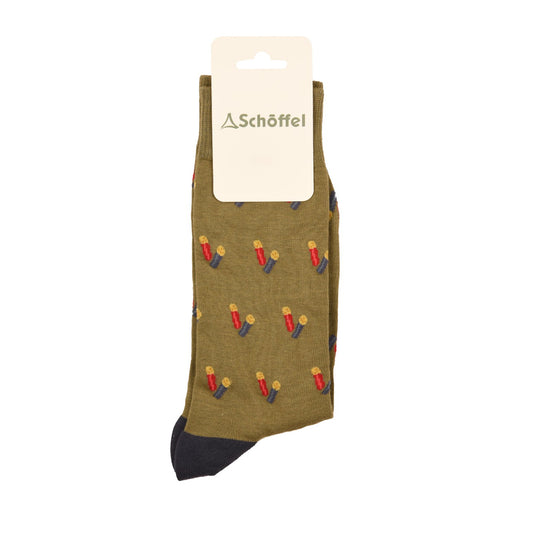 Schoffel Single Cotton Sock Moss Cartridge