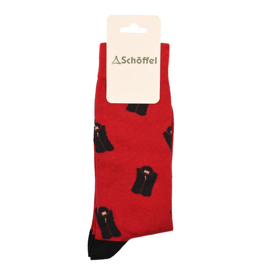 Schoffel Single Cotton Sock Chilli Oakham