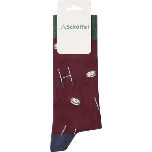 Schoffel Single Cotton Sock Woodland Rugby