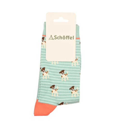 Schoffel Single Cotton Sock Arctic Jack Russell