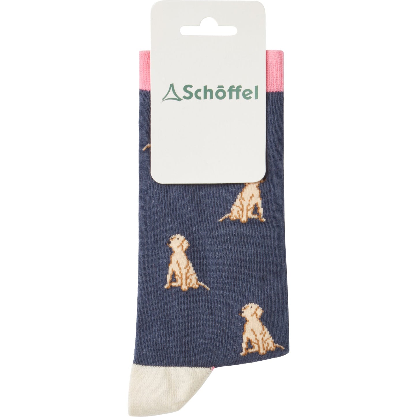 Schoffel Single Cotton Sock Navy Labrador