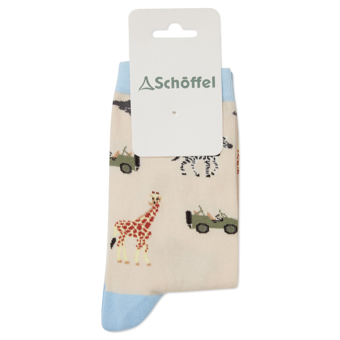 Schoffel Single Cotton Sock Sky Blue Safari