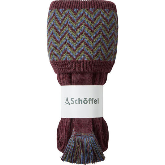 Schoffel Herringbone Sock Wine