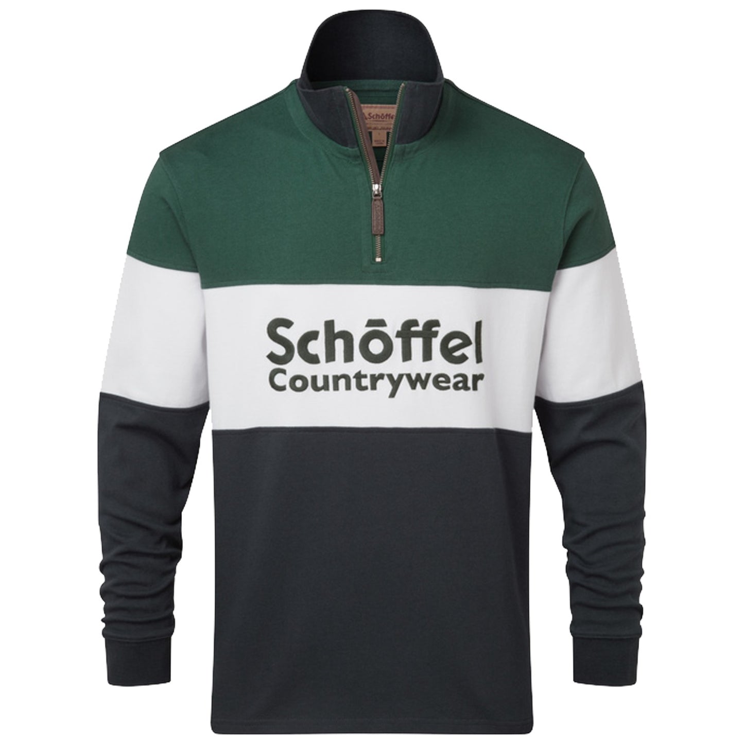 Schoffel Exeter Heritage 1/4 Zip Navy