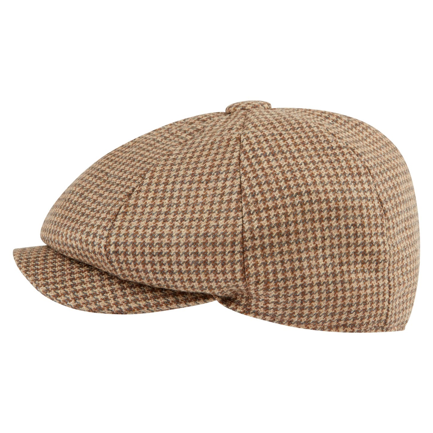 Schoffel Newsboy Cap Houndstooth Tweed