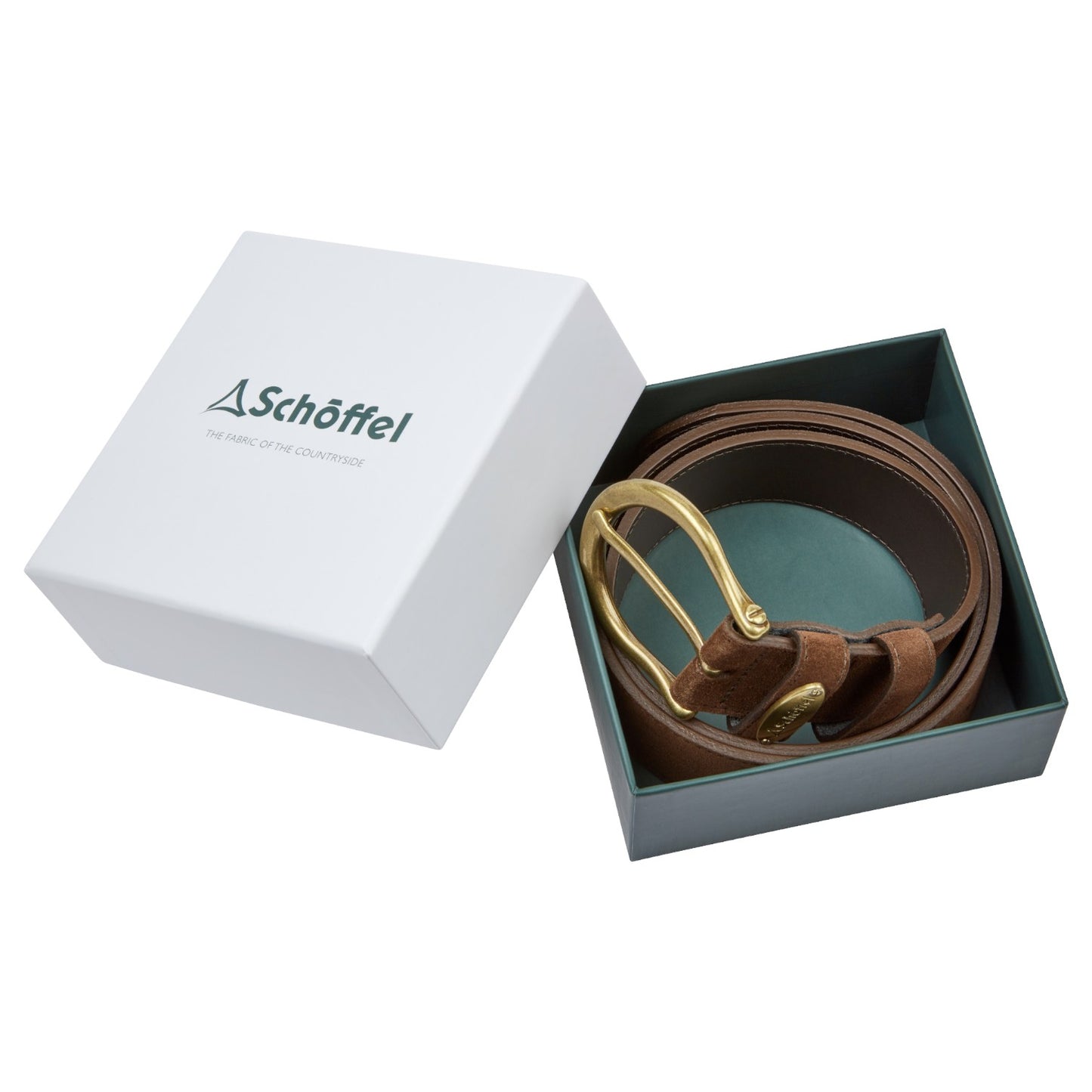 Schoffel Dovedale Suede Belt Chocolate Suede