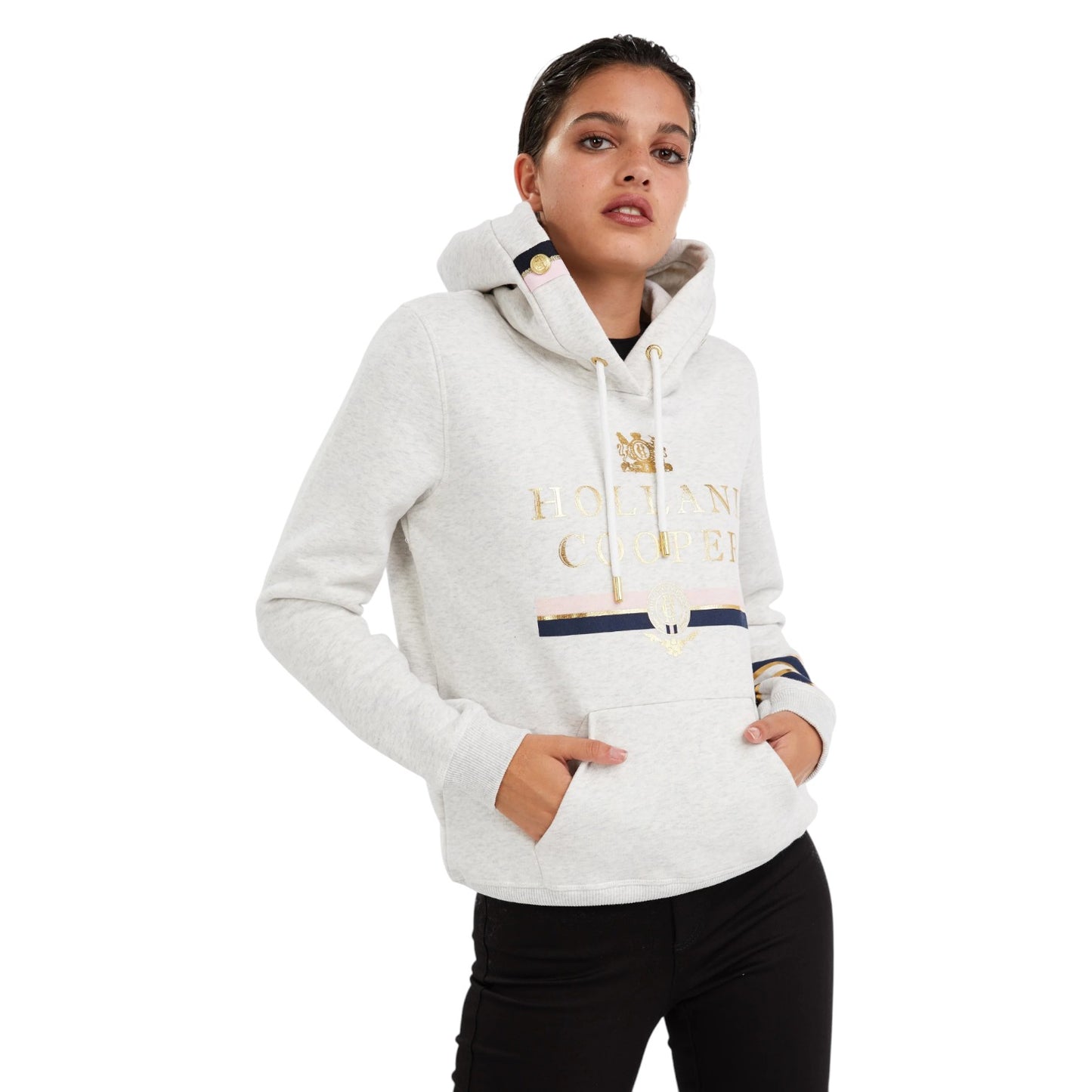 Holland Cooper HC Heritage Hoodie Ice Grey