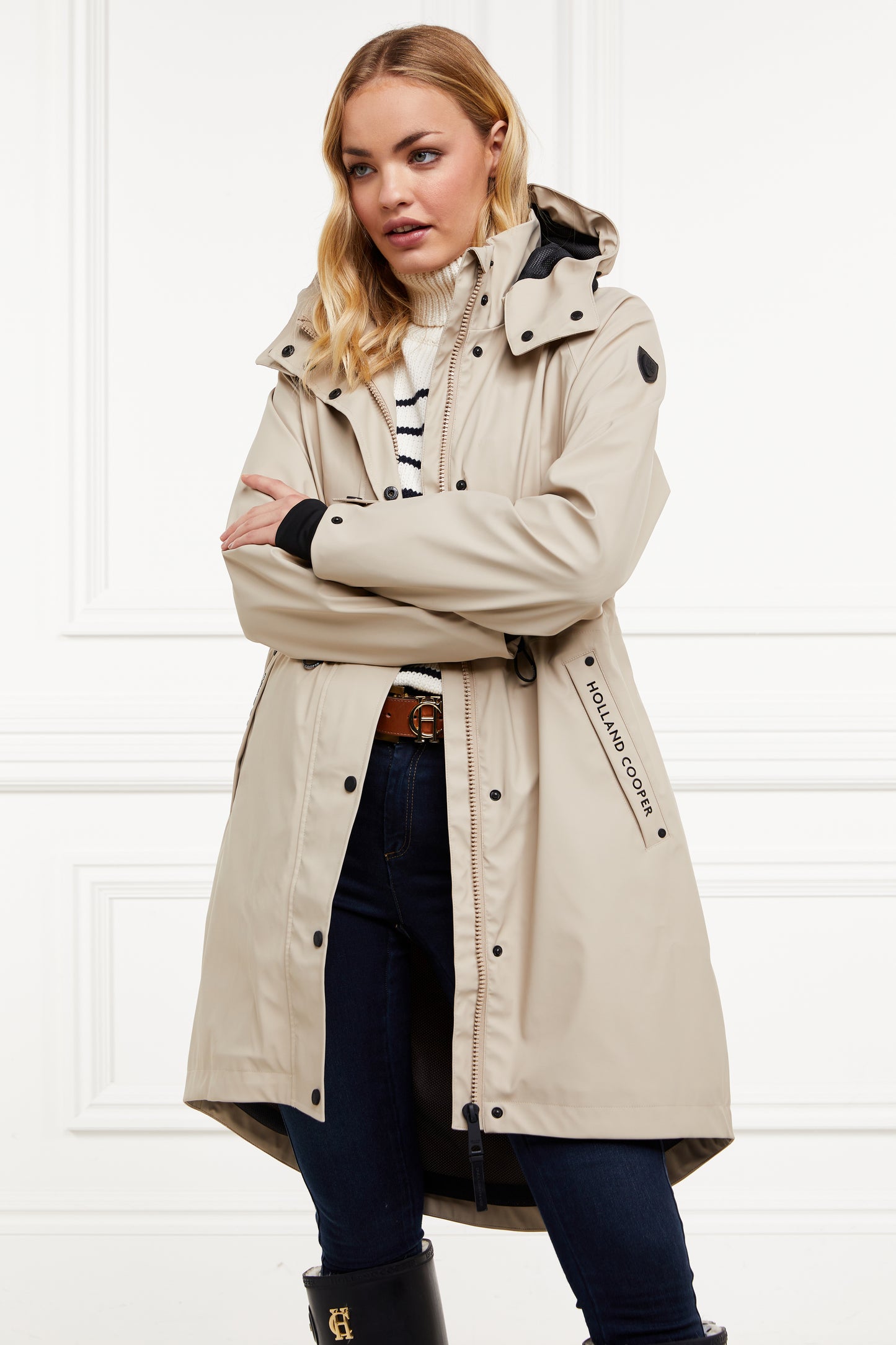 Holland Cooper Chartwell Rain Parka Stone