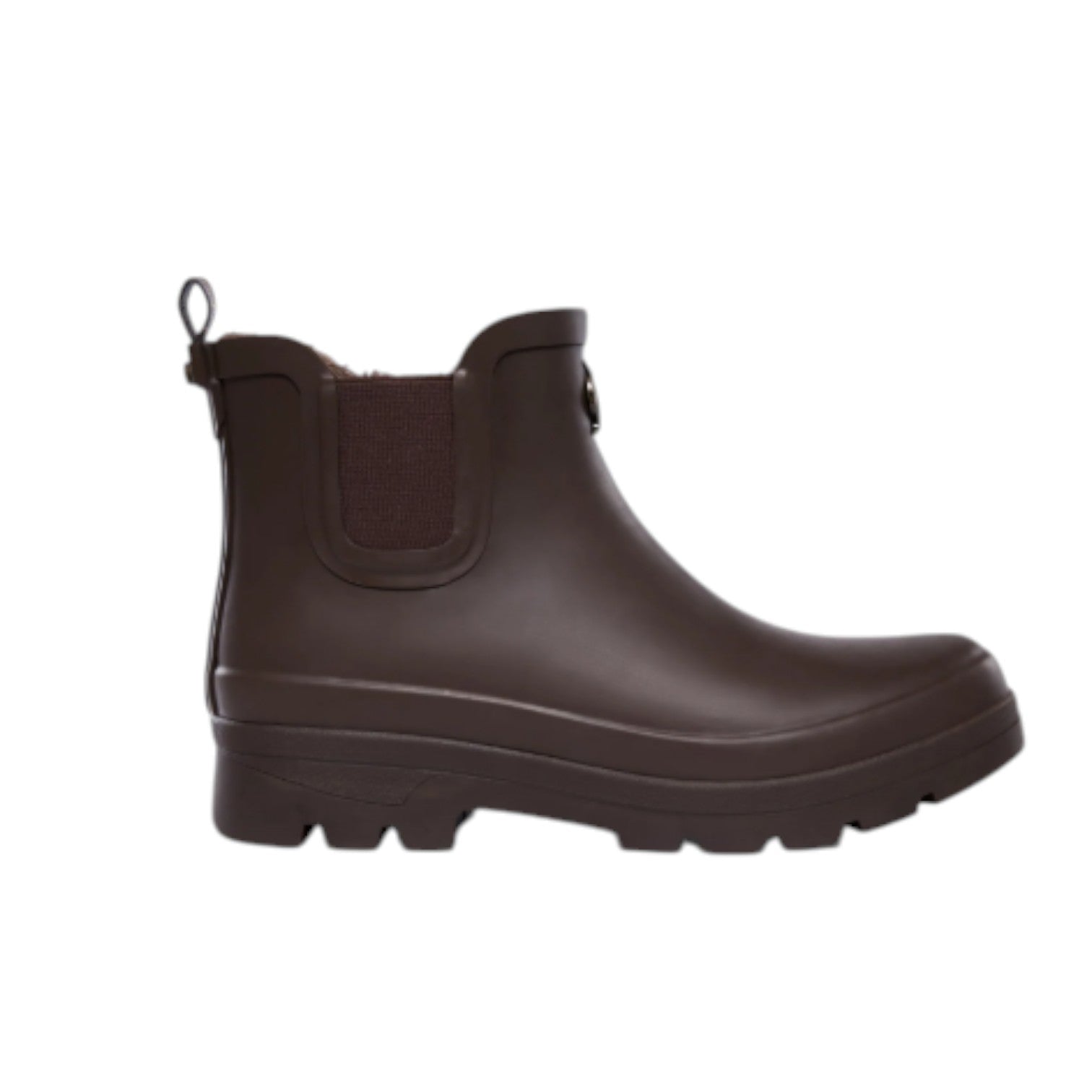 Holland Cooper Sherpa Lined Chunky Chelsea Wellington Chocolate