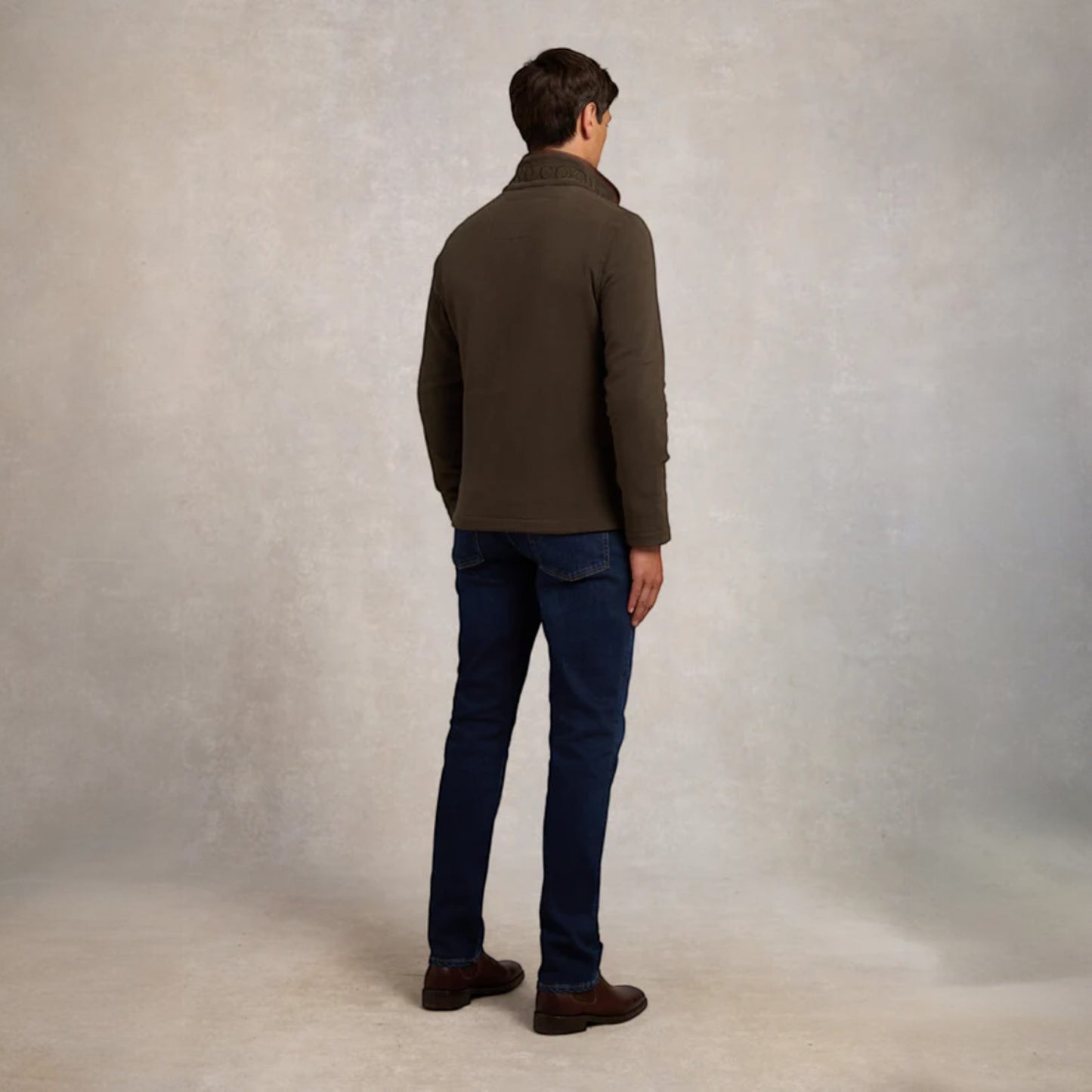 Holland Cooper Men's Country Fleece Jacket Khaki