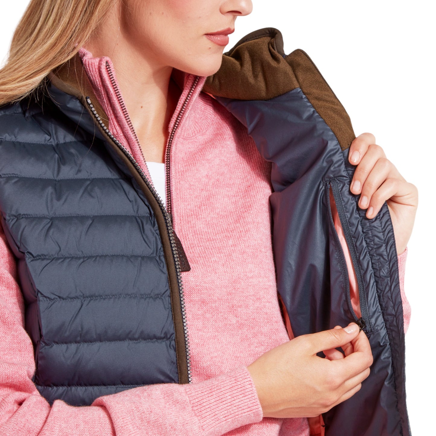 Schoffel Launde Down Gilet Petrol Blue