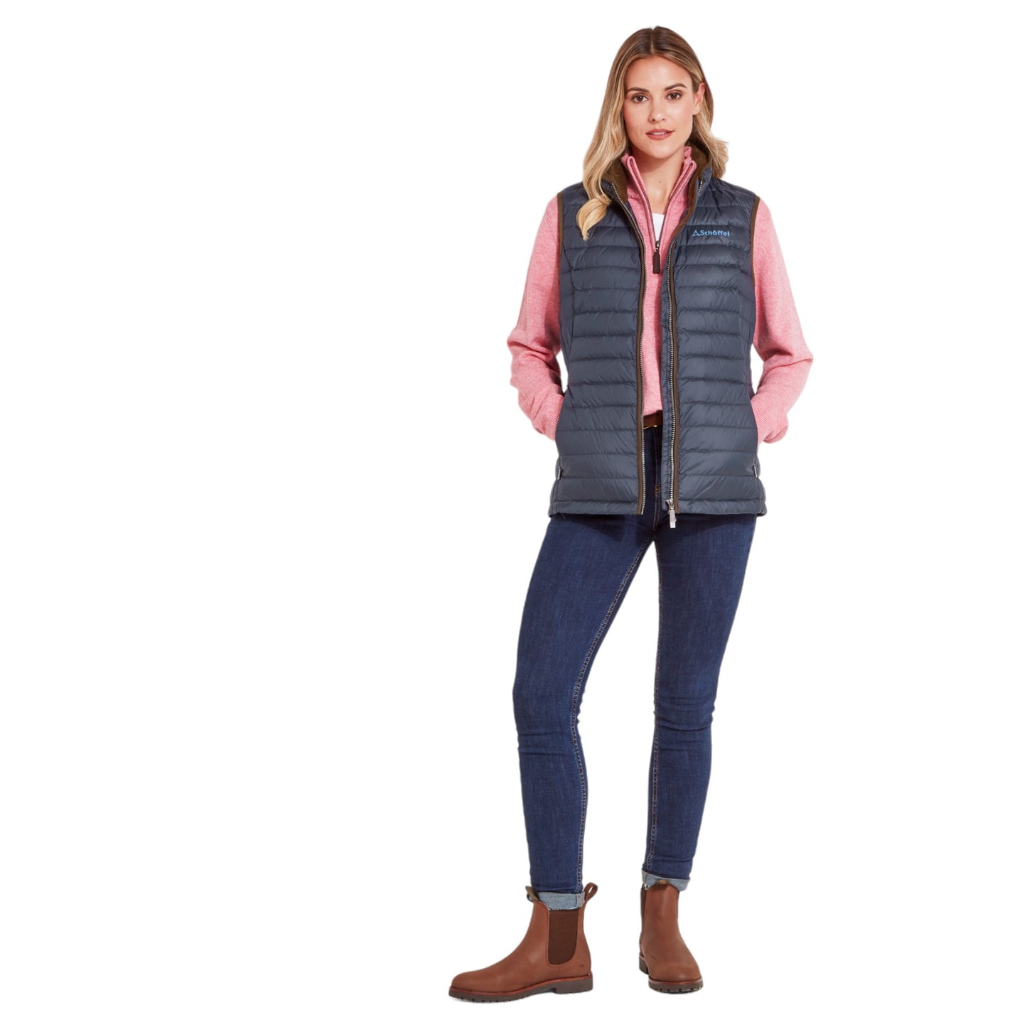 Schoffel Launde Down Gilet Petrol Blue