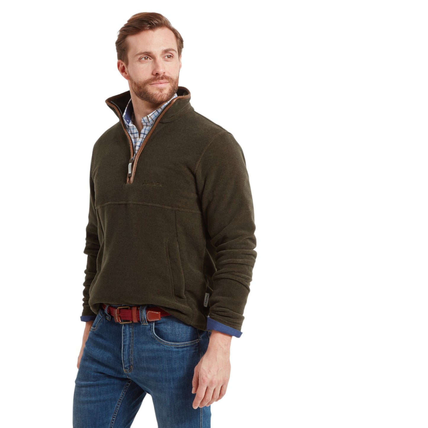 Schoffel Berkeley 1/4 Zip Fleece Dark Olive