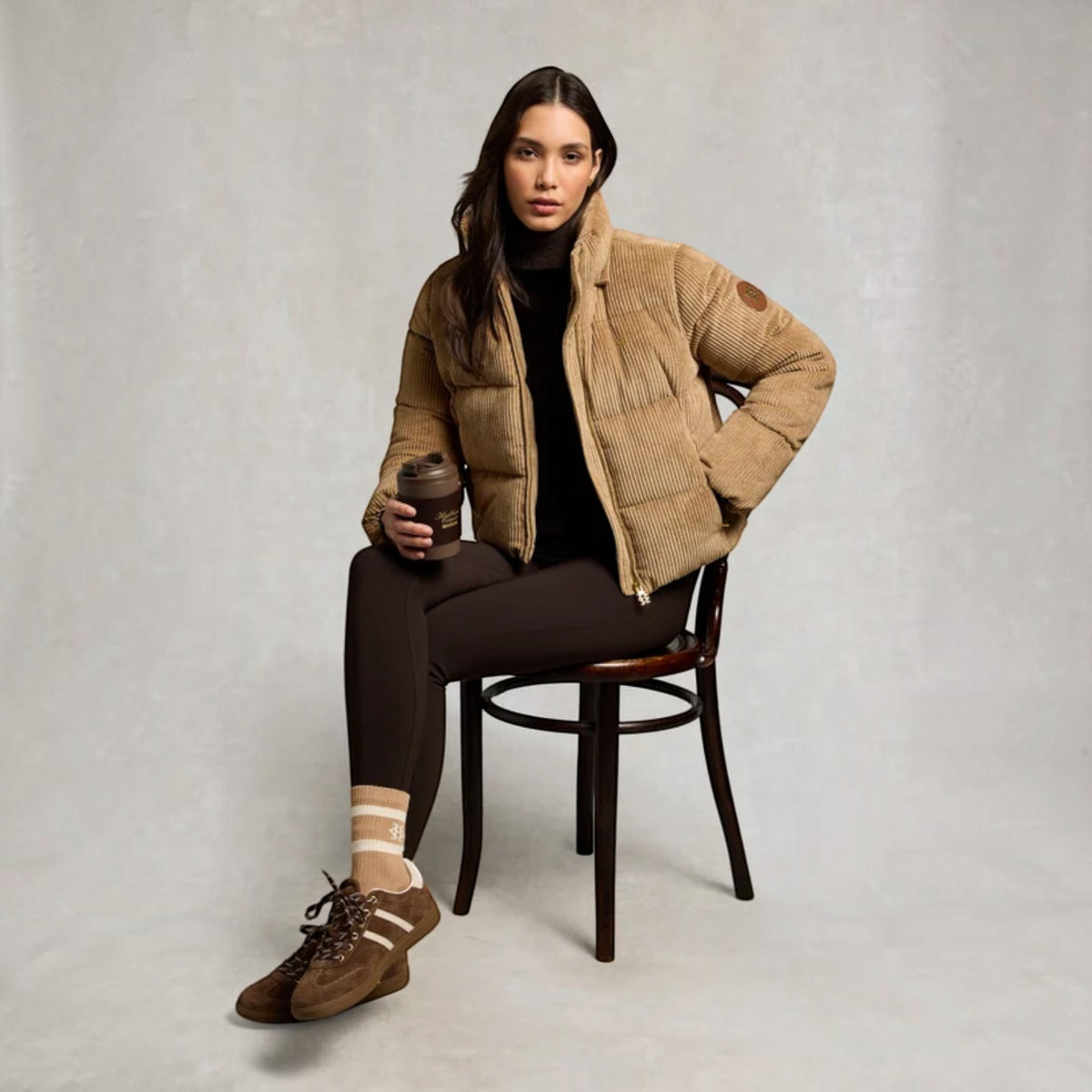Holland Cooper Knightsbridge Trainer Chocolate