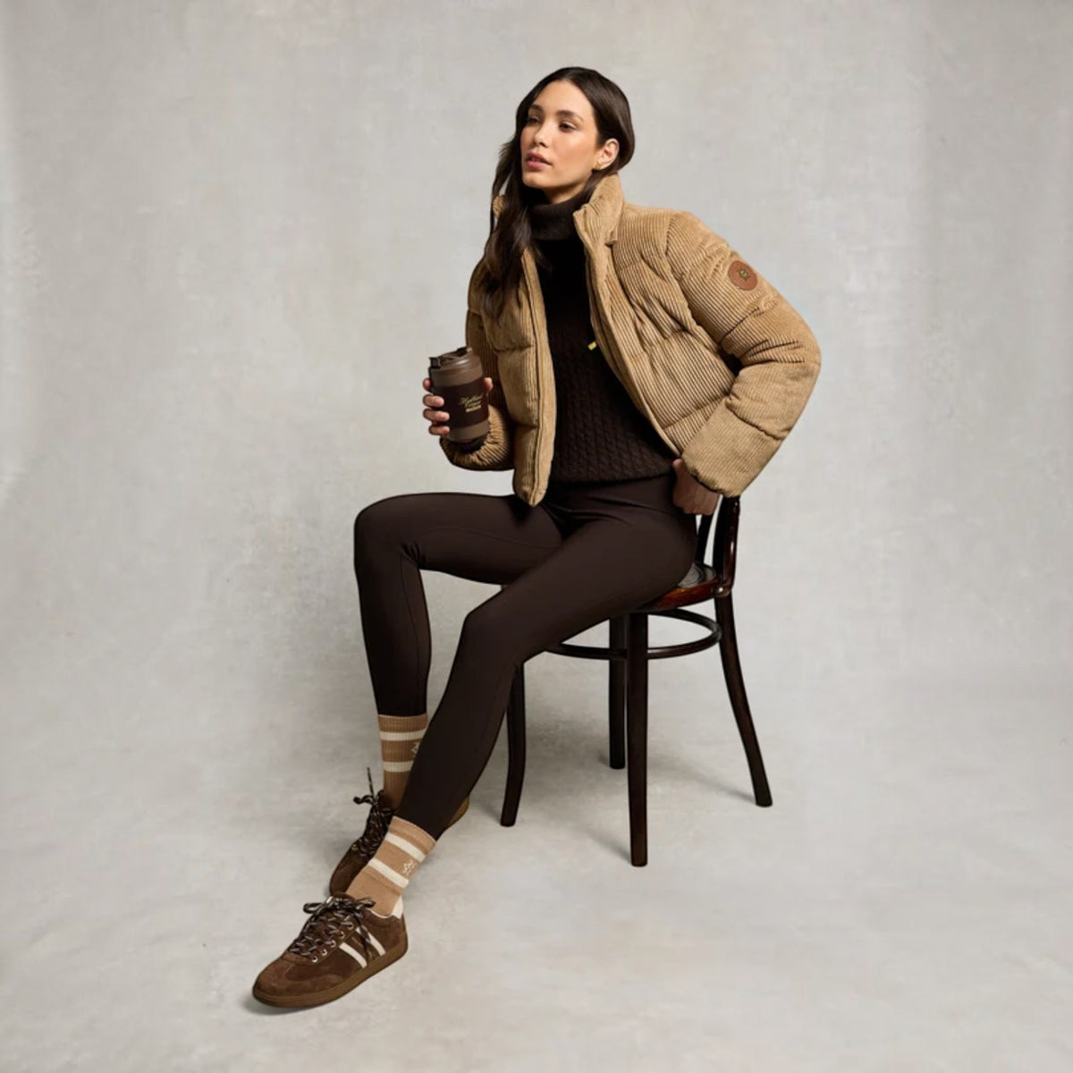 Holland Cooper Knightsbridge Trainer Chocolate