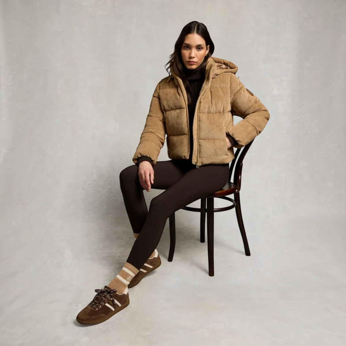 Holland Cooper Knightsbridge Trainer Chocolate