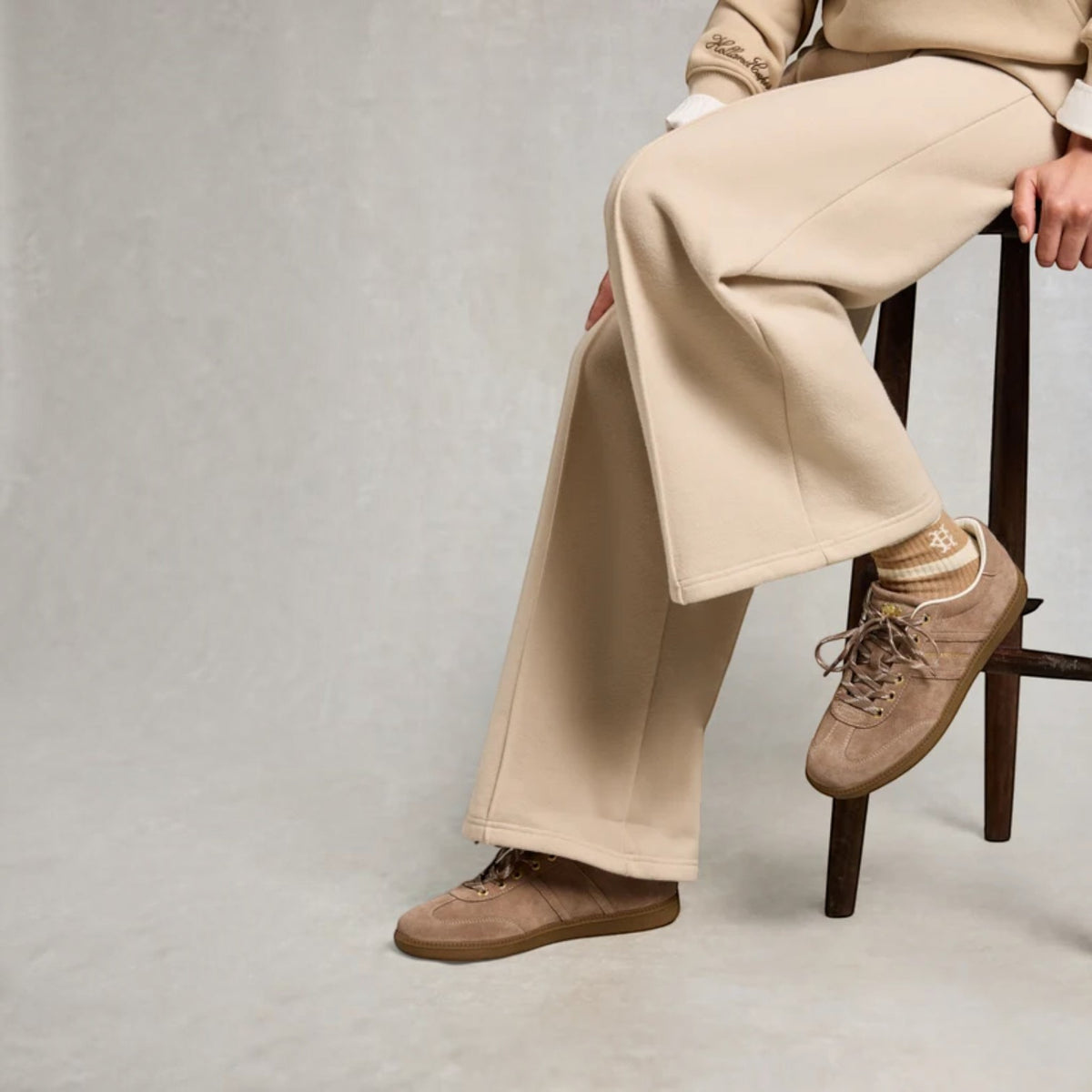 Holland Cooper Knightsbridge Trainer Taupe