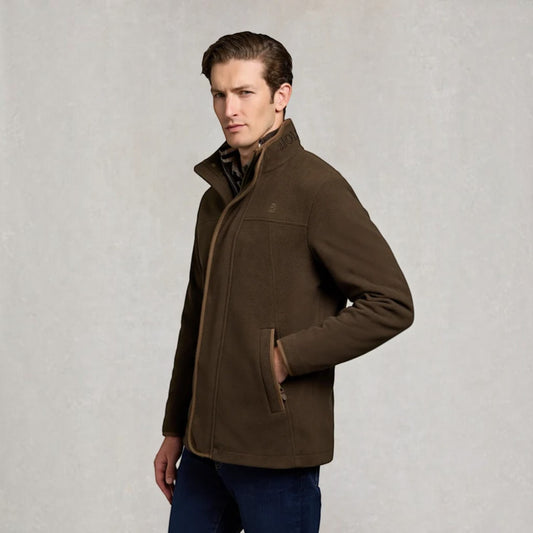Holland Cooper Fleece Field Jacket Khaki