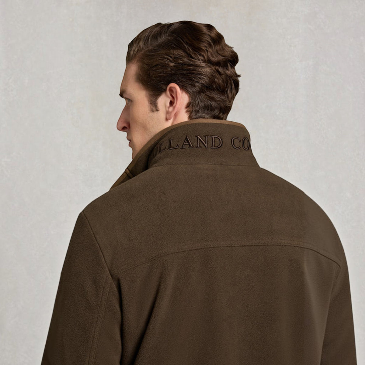 Holland Cooper Fleece Field Jacket Khaki