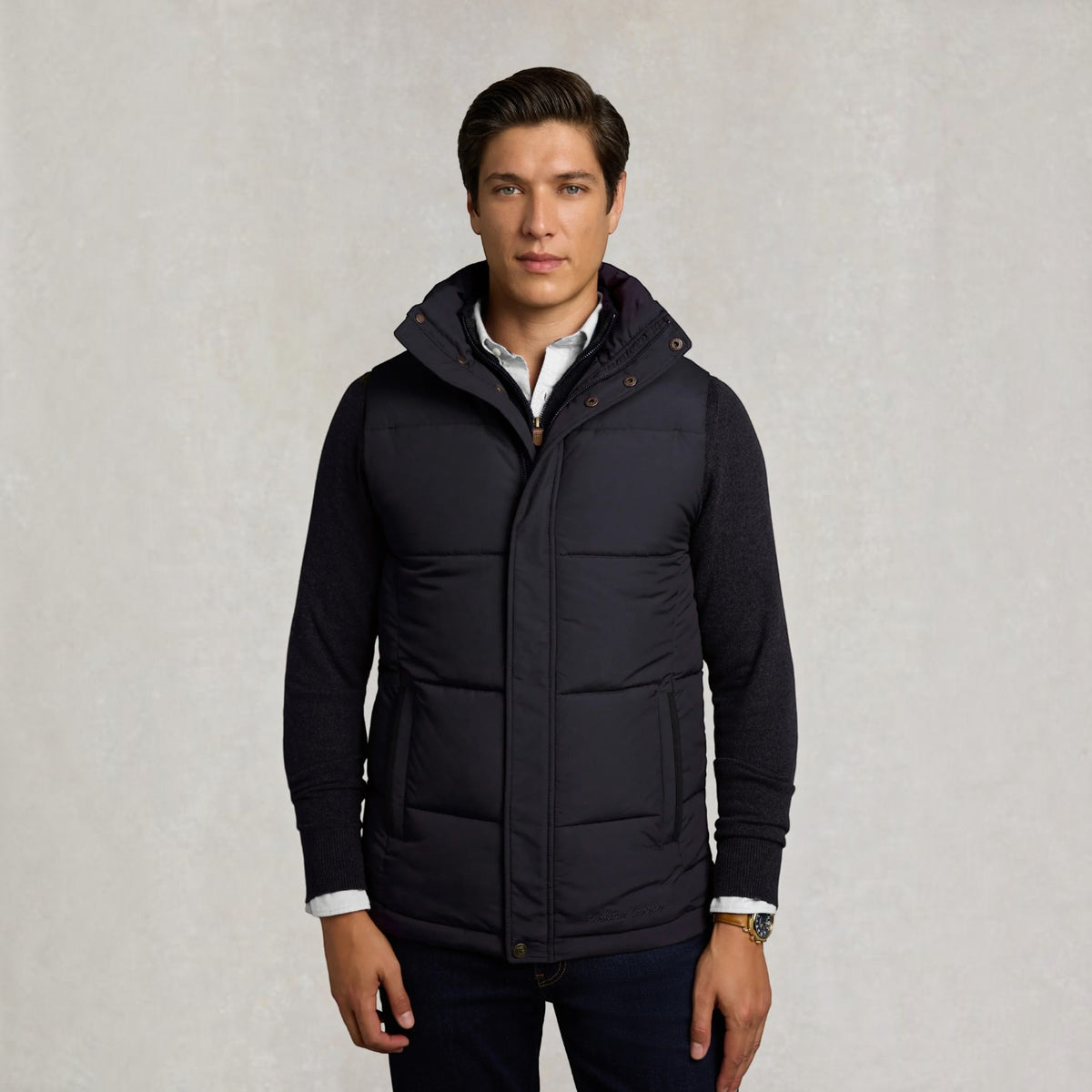 Holland Cooper Men's Larkstone Padded Gilet Ink Navy
