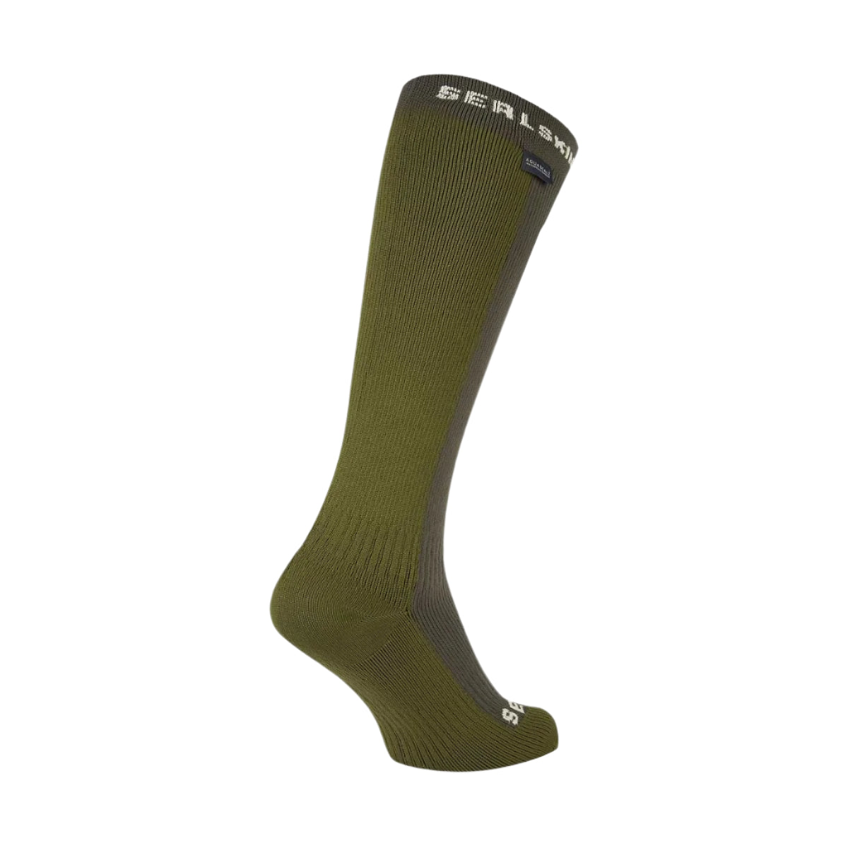 Sealskinz Worstead Waterproof Cold Weather Knee Length Sock Olive