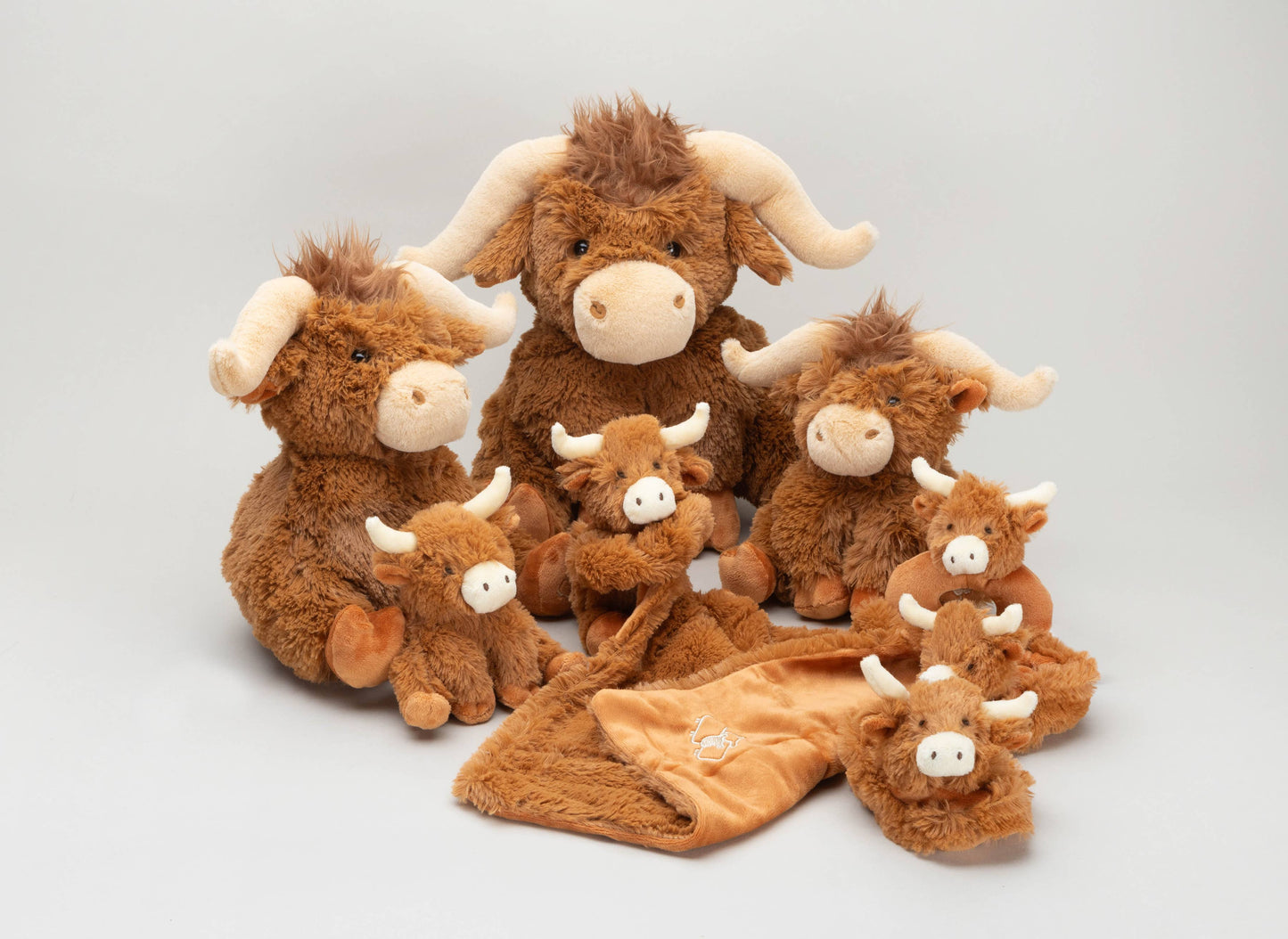 Horny Highland Cow Baby Soft Toy Soother Comforter 29cm