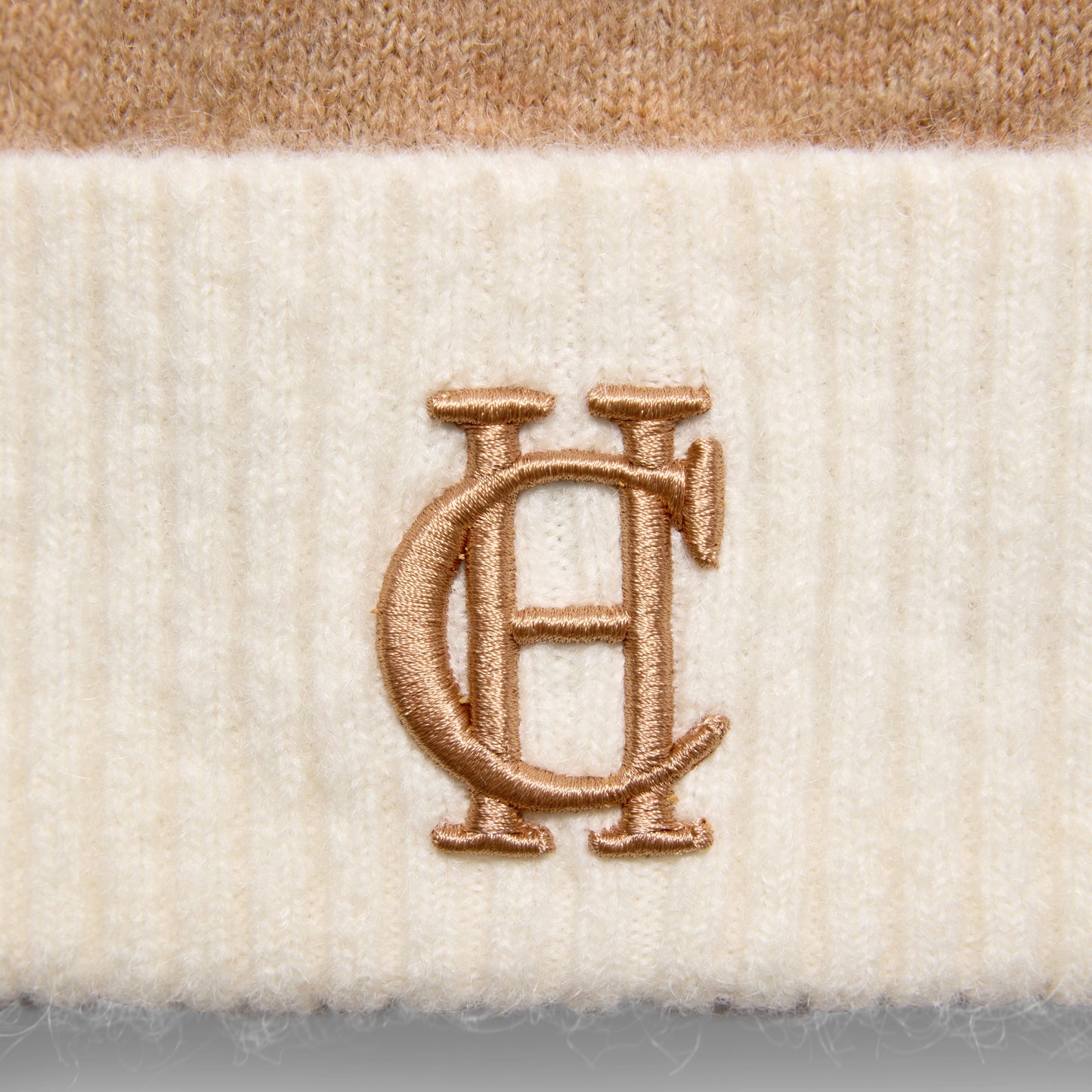 Holland Cooper Chelsea Bobble Hat Camel