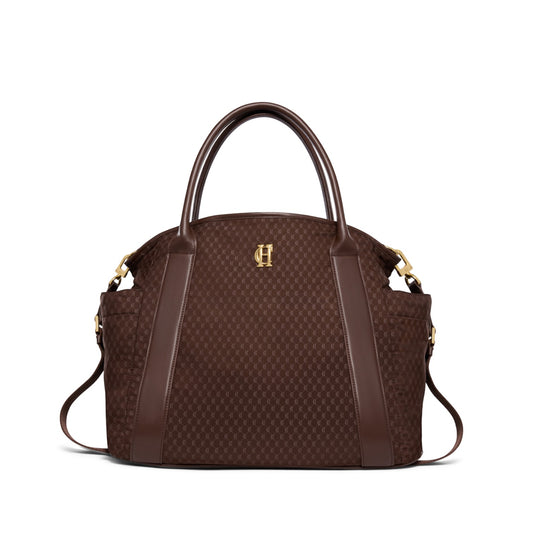 Holland Cooper Cheltenham Tote Bag Chocolate Monogram