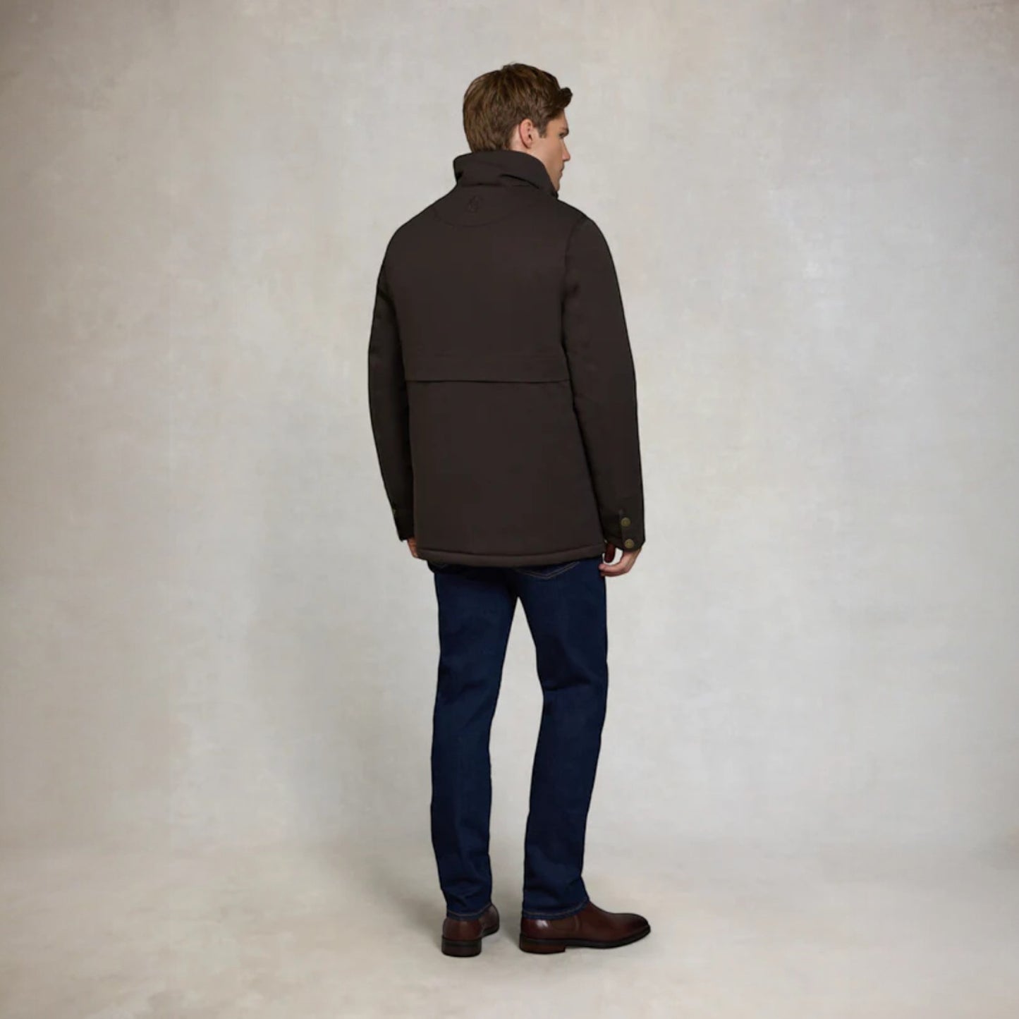 Holland Cooper Men's Stamford Field Coat Chocolate