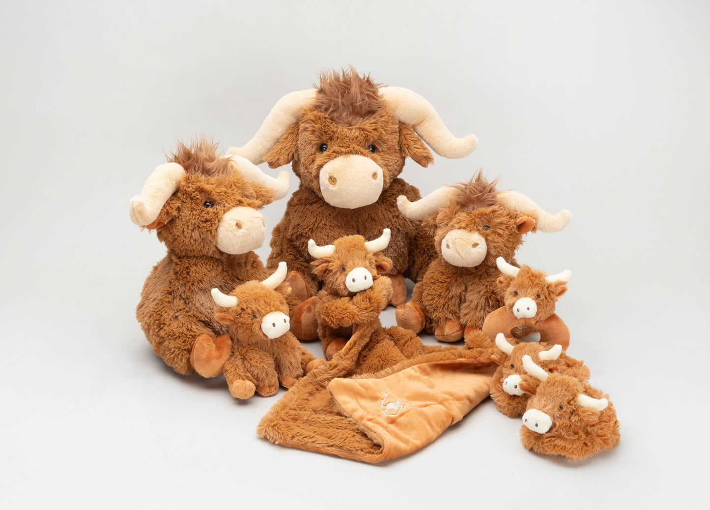 Horny Highland Cow Baby Soft Toy Soother Comforter 29cm