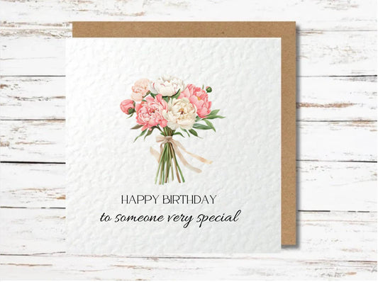 Someone Special Floral Birthday Card