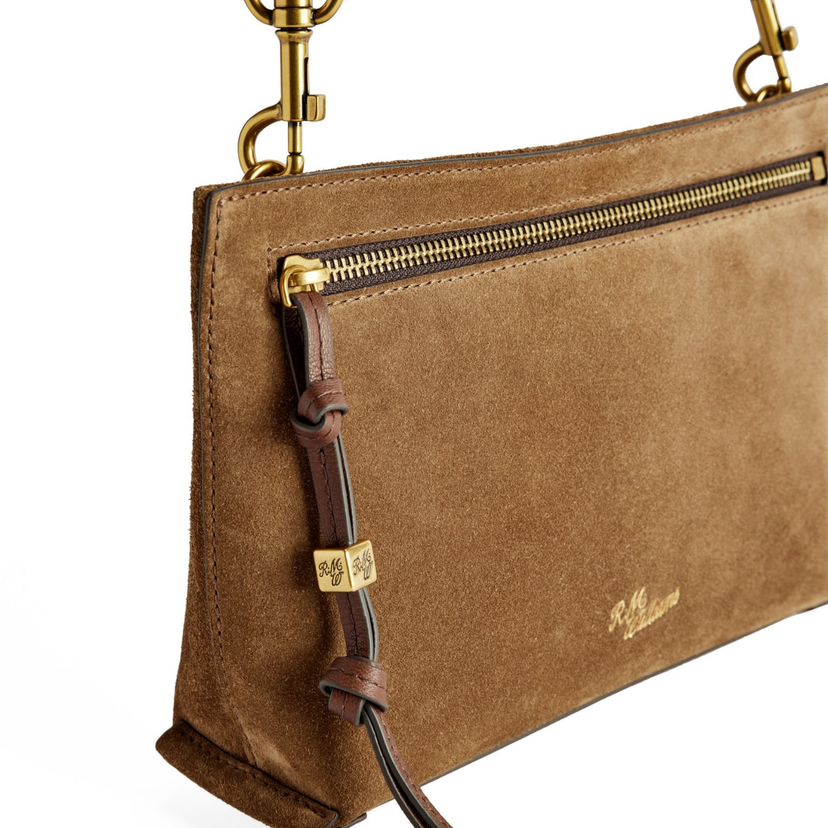 R.M. Williams Bells Suede Cross Body Bag Cognac