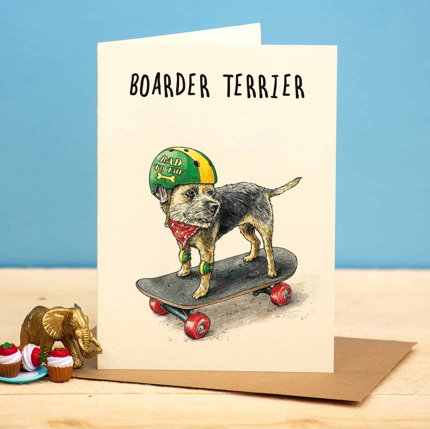 Boarder Terrier Card - Dog Card - Everyday Card: 5" x 7"