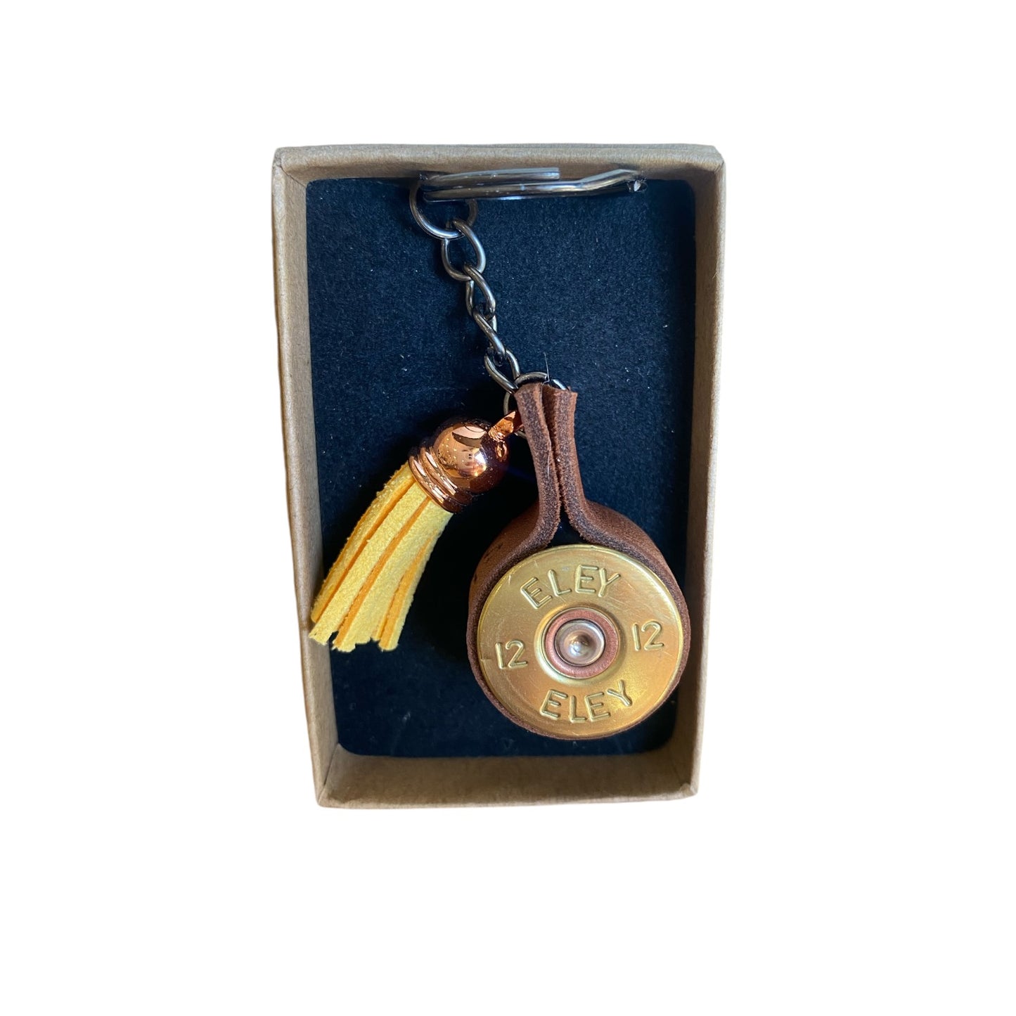 Spent Shells Cartridge Keyring With Tassel