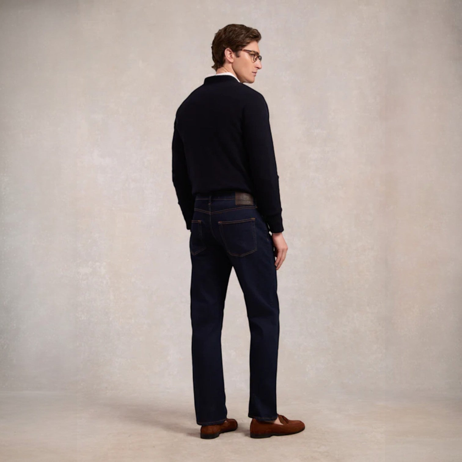 Holland Cooper Men's Classic Straight Leg Jean Dark Indigo