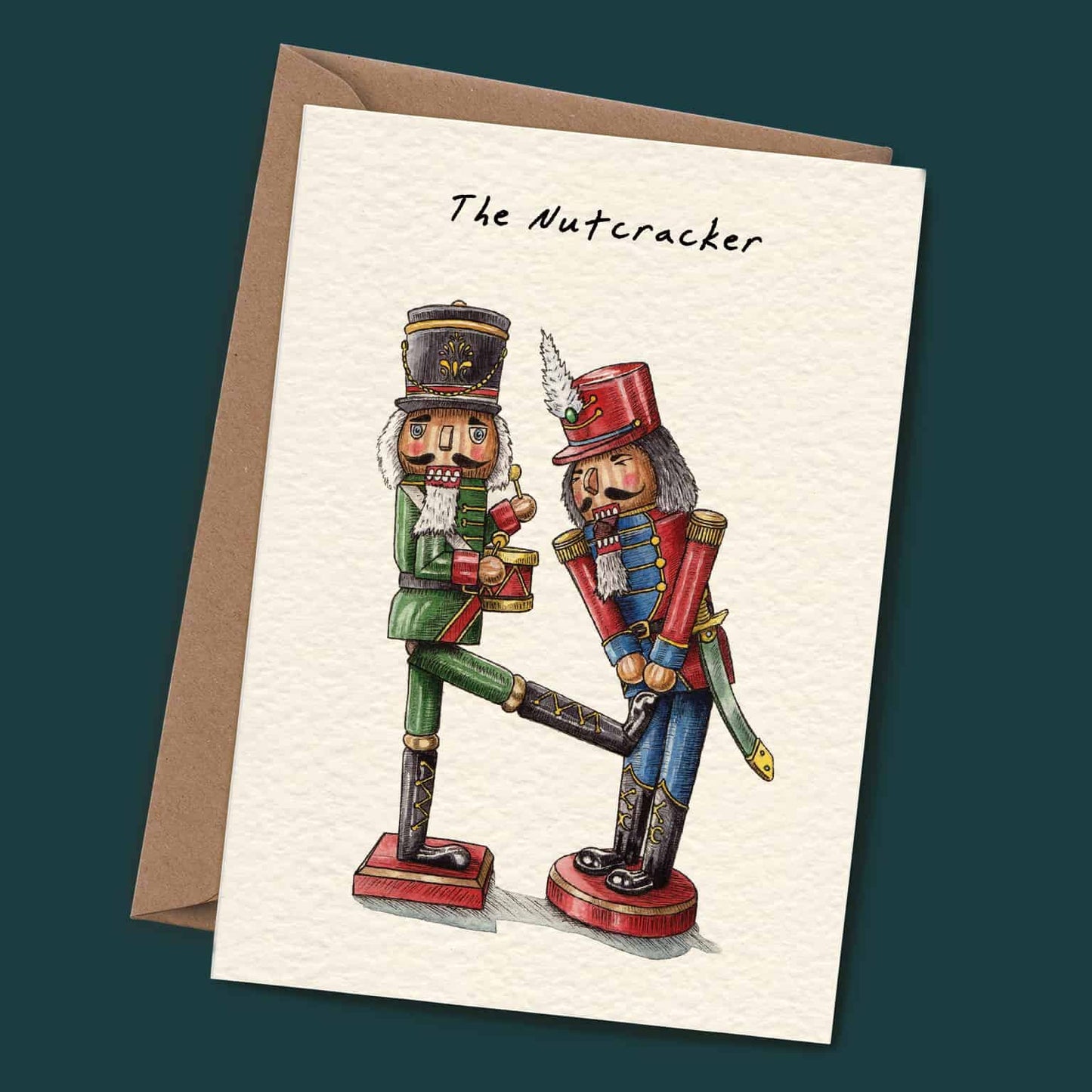 Nutcracker Card - Holiday Card - Christmas Card: 5" x 7"