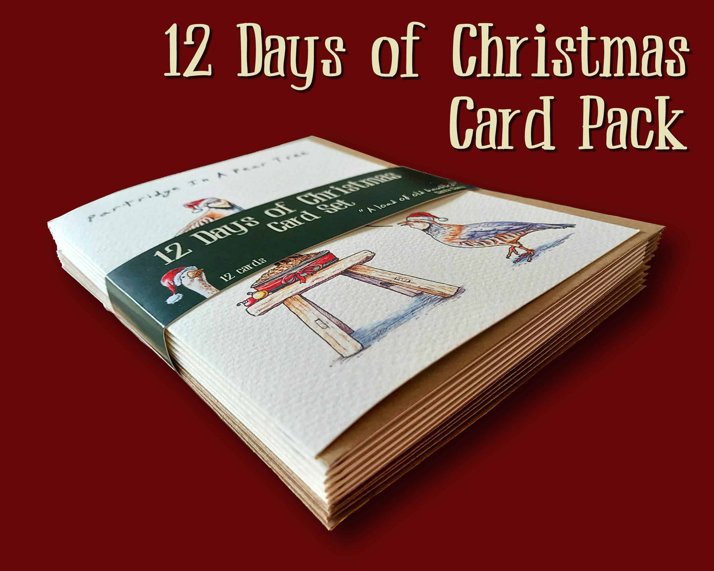 12 Days Of Christmas Card Set - Holiday Cards - Christmas