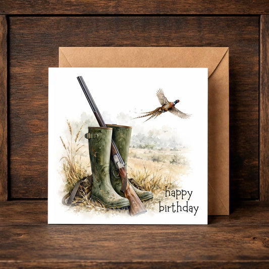 Pheasant Game Birthday Card