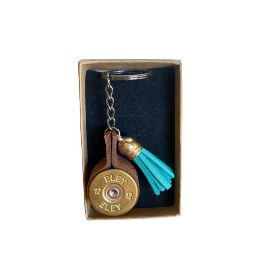 Spent Shells Cartridge Keyring With Tassel