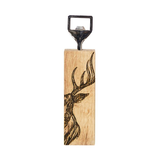 Oak Bottle Opener - Scandi Stag