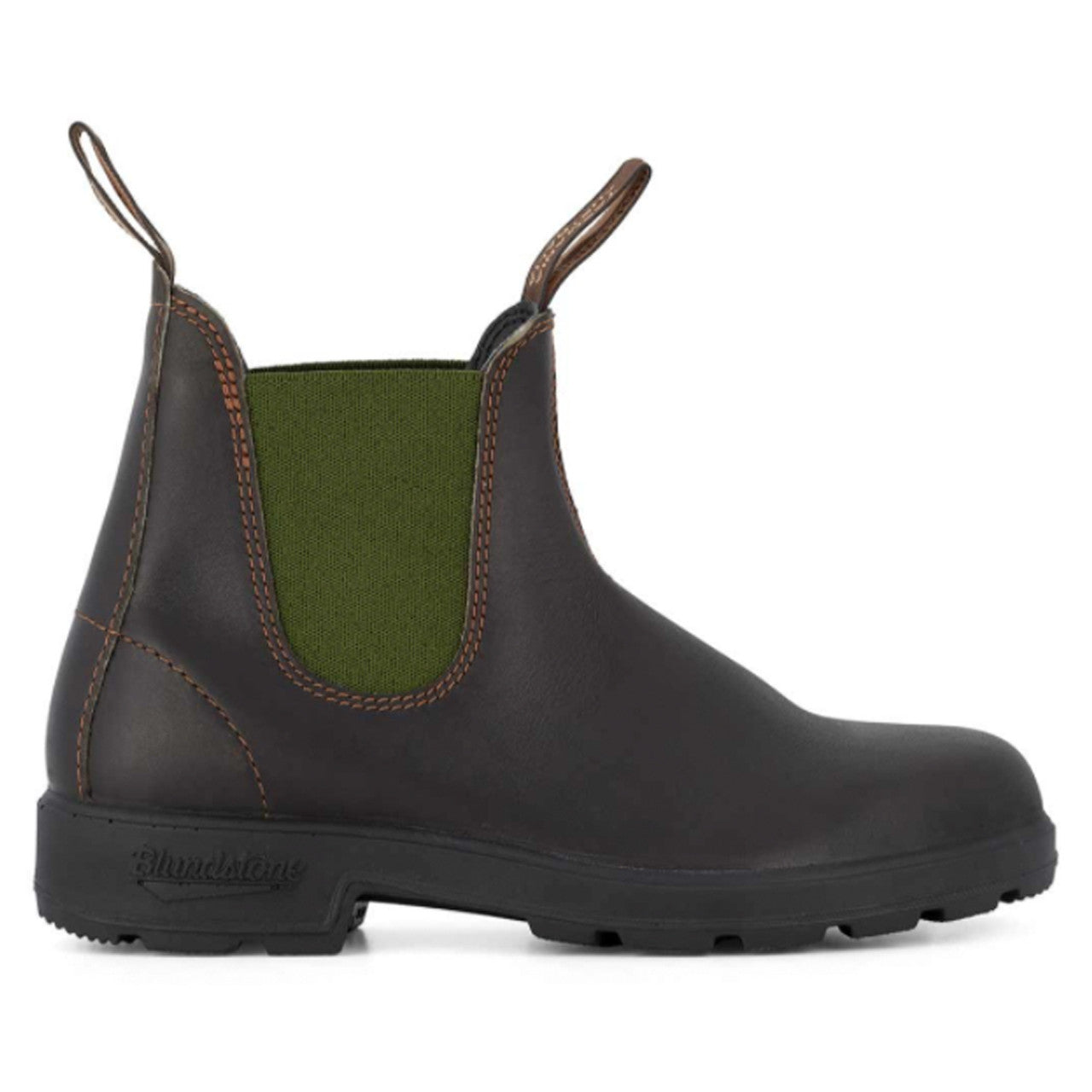 Blundstone 519 Stout Brown & Olive Chelsea Boot