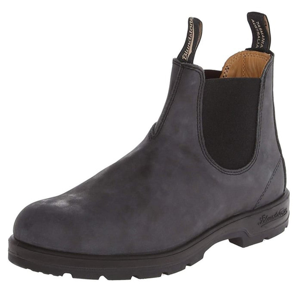 Blundstone 587 Rustic Black Leather Chelsea Boot