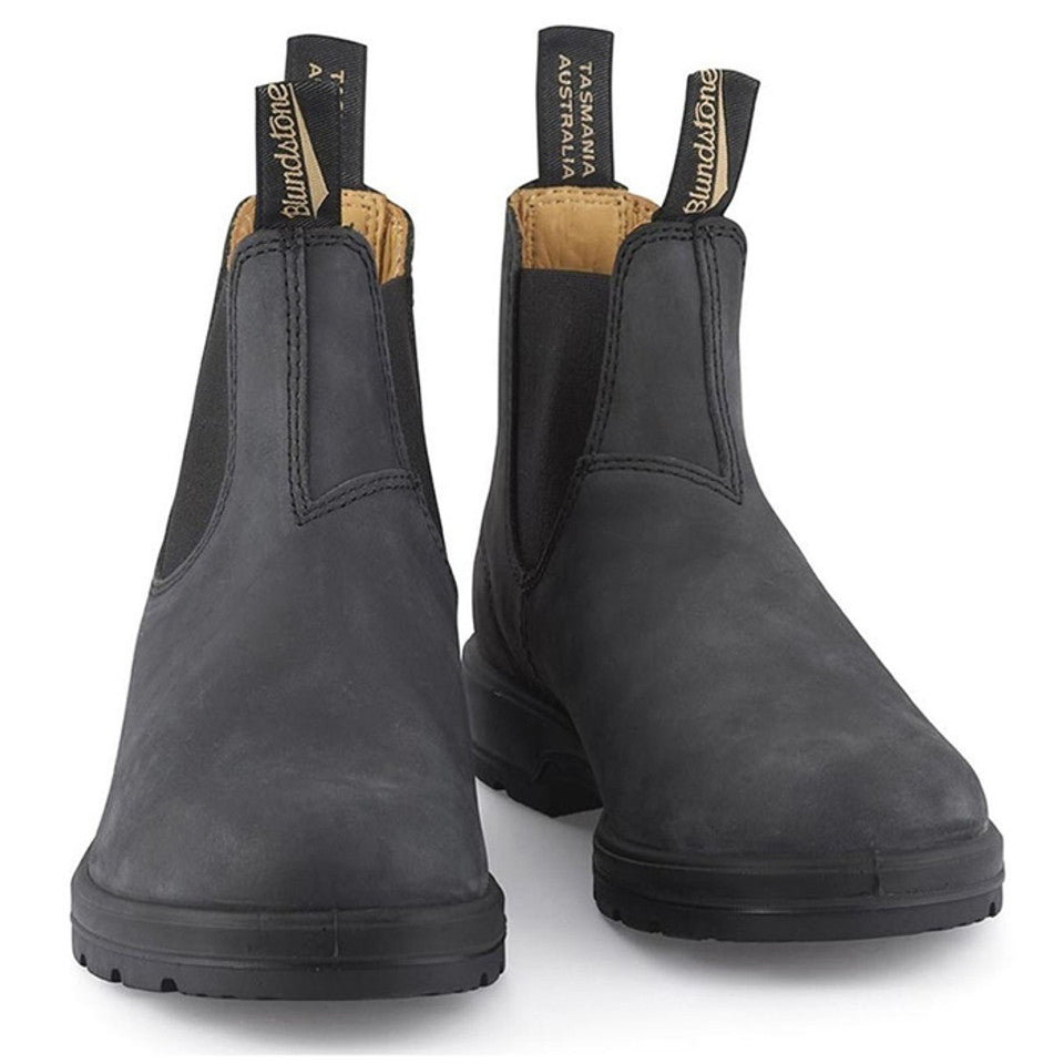 Blundstone 587 Rustic Black Leather Chelsea Boot