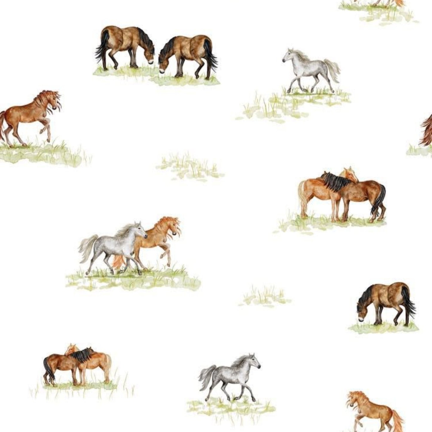 Sew Aneira Pony Print Organic Cotton Muslin